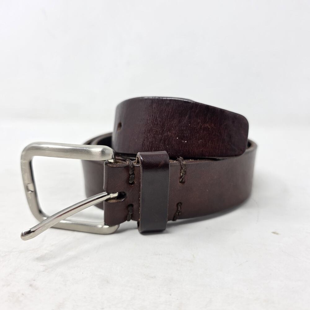 Men's Brown Casual Leather 2.25" Belt Size Large